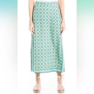 3/$14 Max Studio Sheer Patterned Midi Skirt Size: M